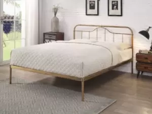 Image of Flintshire Oakenholt 5ft King Size Antique Bronze Metal Bed Frame