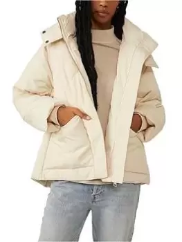 Image of Free People Emmy Swing Padded Jacket - Bones