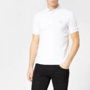 Image of Armani Exchange Tonal Logo Polo Shirt White Size 2XL Men