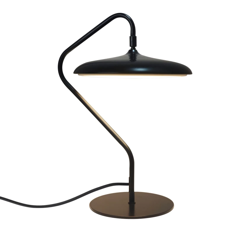 Image of Nordlux Artist Indoor Table Lamp Black Metal Intergrated LED SensorTrue Colour, IP20 Black Unisex