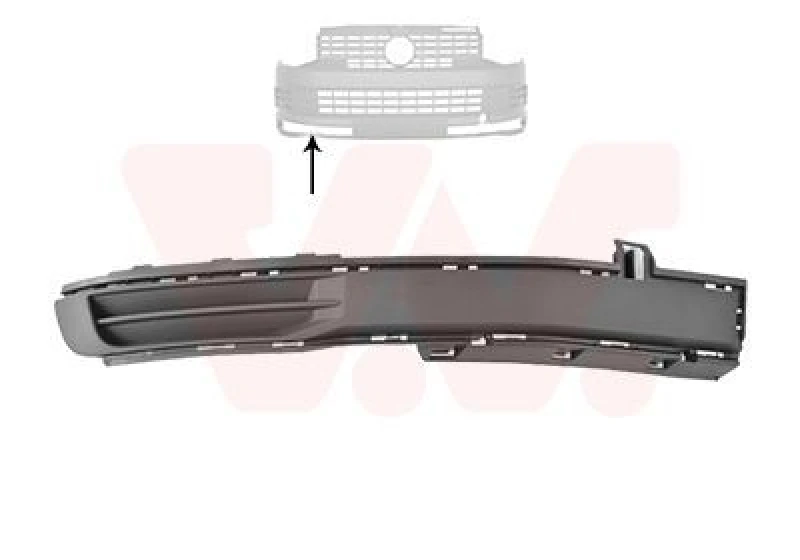 Image of VAN WEZEL Bumper grill VAN WEZEL 5791592