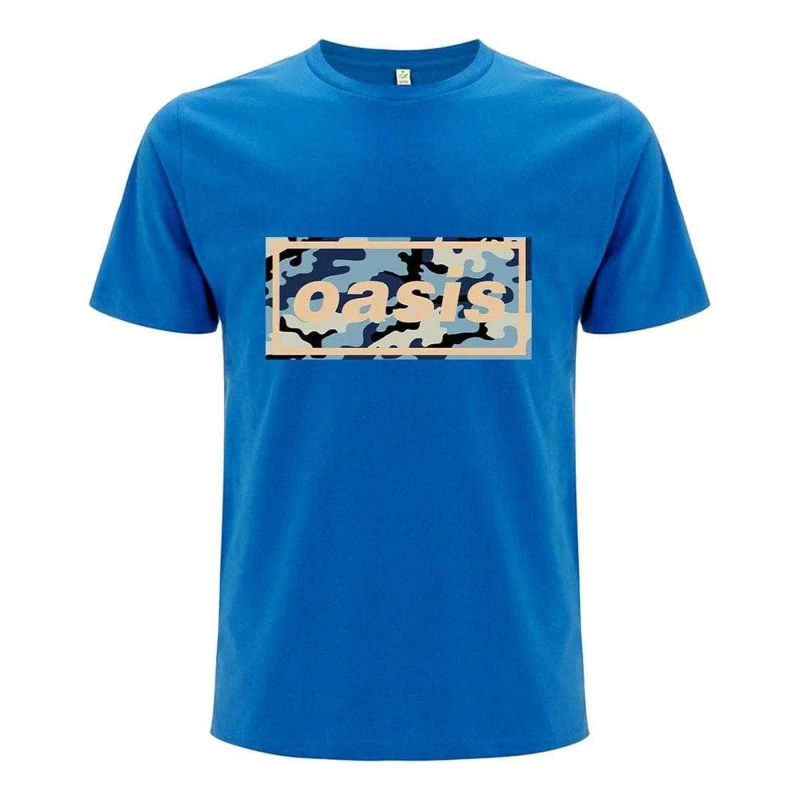 Image of Oasis Camo Logo T-Shirt Blue male