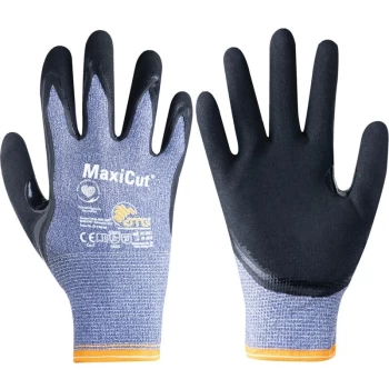 image of Cut Resistant Gloves, Indigo/Black, Size 7 - ATG