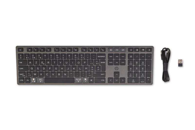 Image of HP 720 Multi-Device Rechargeable Wireless keyboard Home/Office USB + B