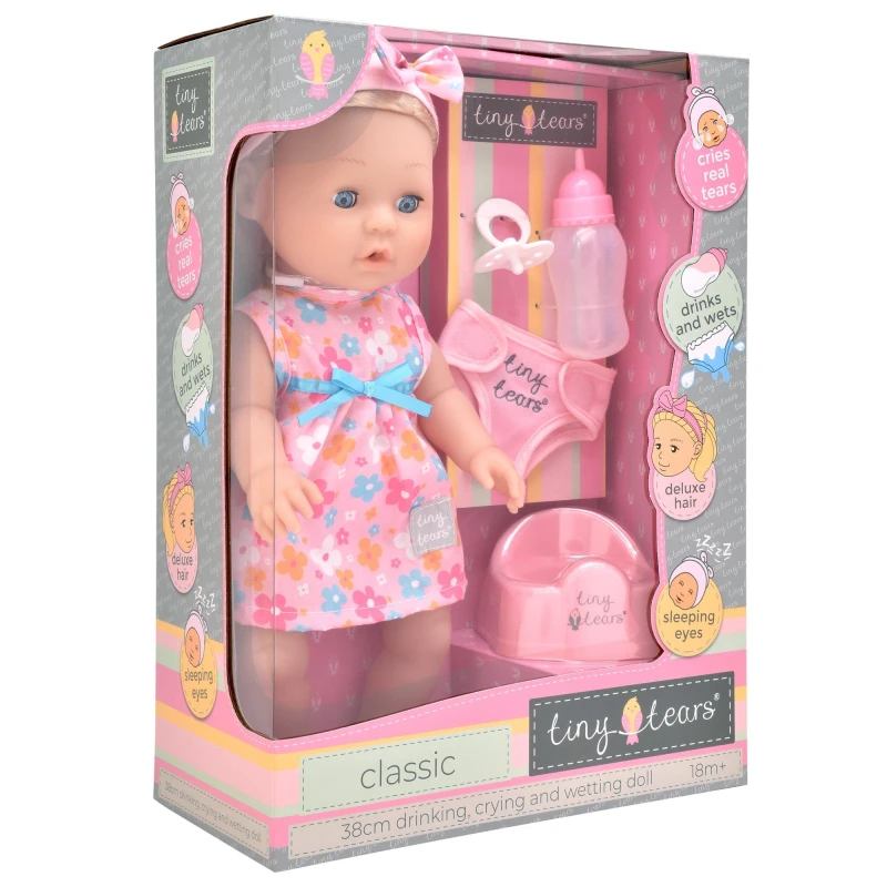 Image of Tiny Tears 15'' Classic Crying & Wetting Multi unisex