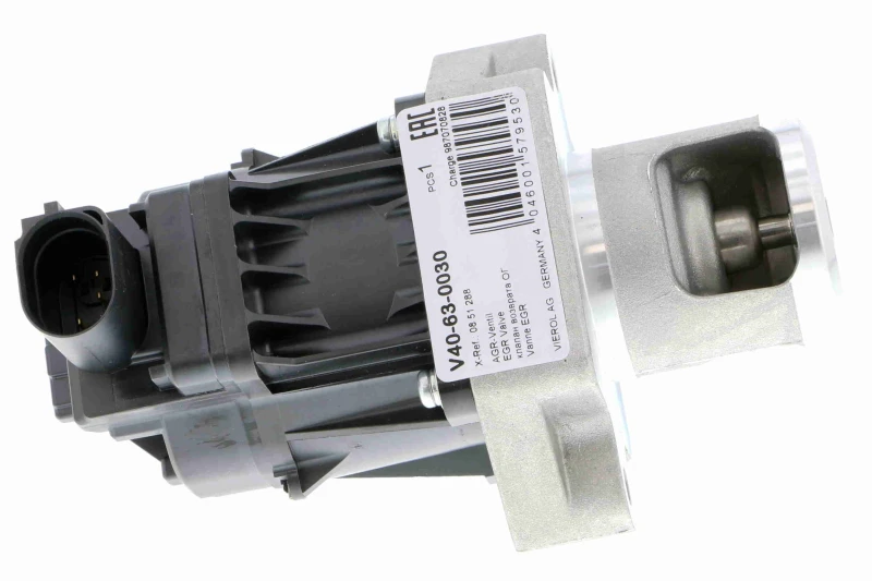 Image of VEMO V40-63-0030 EGR valve Control Valve, Control Unit/Software must be trained/updated, Electric, without gasket/seal, Q+, original equipment manufac