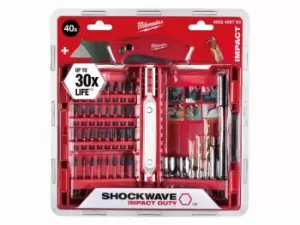 image of Milwaukee 4932459763 40pc Shockwave Impact Drill and Driver Set