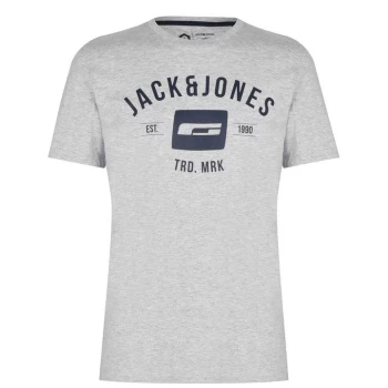 image of Jack and Jones Core Corporate T Shirt Mens - Grey