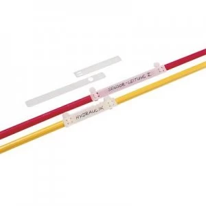 Image of HellermannTyton 151-41210 AT2 PA66 BK 100 Lead marker Writing area: 63 x 9mm Black