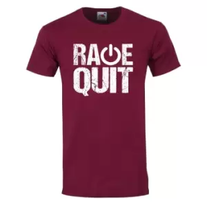 Image of Grindstore Mens Rage Quit T-Shirt (L) (Burgandy)