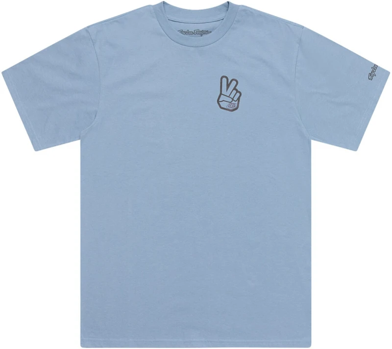 Image of Troy Lee Designs Peace Out T-Shirt, blue, Size L for Men