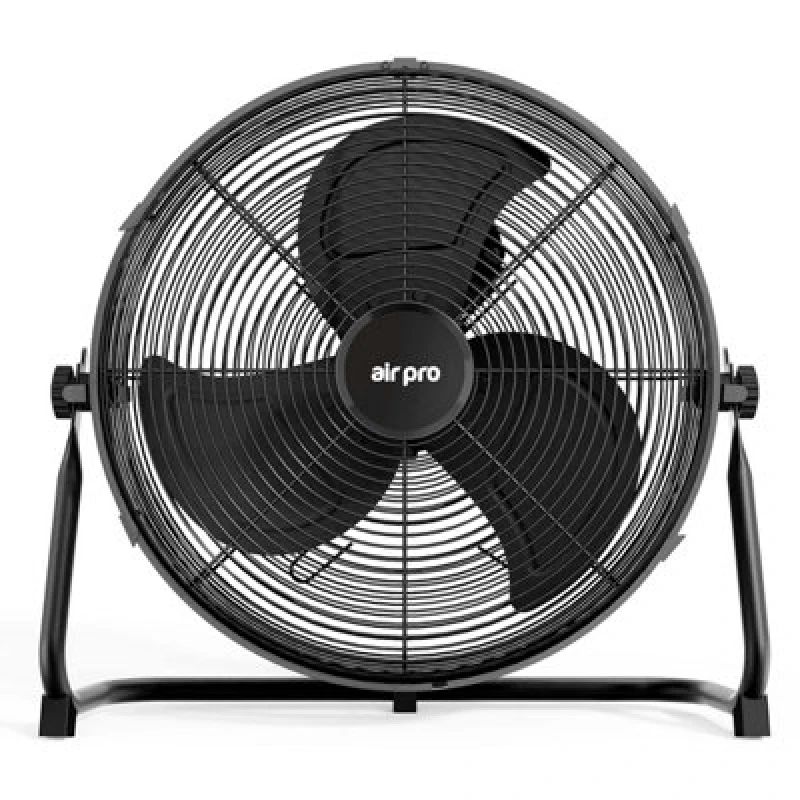 Image of Air Pro 16" Floor Fan 3 Powerful Speed Settings & Adjustable Tilt Metal Blade & Body 1.6M Long Cable Air Cooling & Circulating Fan