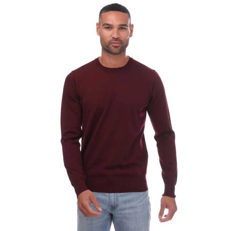 Image of Armani Crewneck Sweatshirt - Red Red 2XL