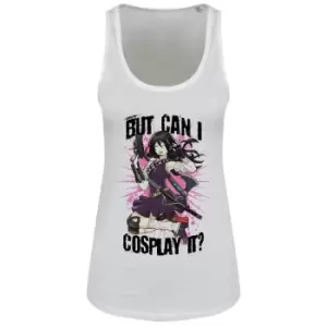 Image of Grindstore Womens/Ladies But Can I Cosplay It Vest Top (L) (White)