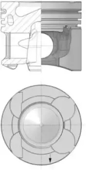 Image of Piston 40363601 by Kolbenschmidt