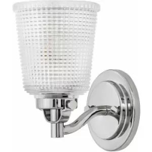 Image of Loops - IP44 Wall Light Prismatic Glass Shade Polished Chrome LED G9 3.5W