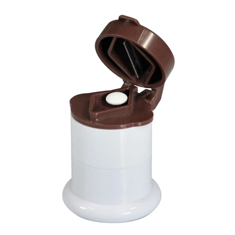 Image of Loops 3 in 1 Portable Pill Cutter Crusher and Storage - Easy to Use - Tablet Case Multi