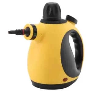 image of HOMCOM 853-020V70Yl Multi-purpose Handheld Steam Cleaner With 9 Accessories - Yellow