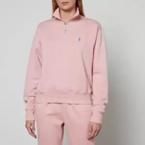 Image of Polo Ralph Lauren Cotton-Blend Jersey Half-Zip Sweatshirt - L