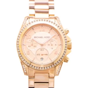 image of Blair Chronograph Rose Dial Ladies Watch 39 mm