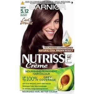 image of Garnier Nutrisse Permanent Hair Dye Glacial Brown 5.12