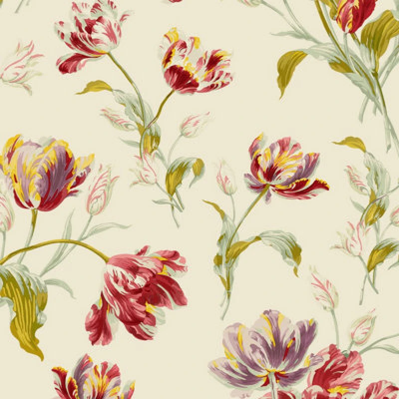 Image of Laura Ashley Gosford Cranberry Wallpaper 113400