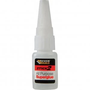 Image of Everbuild Stick 2 All Purpose Super Glue 5ml