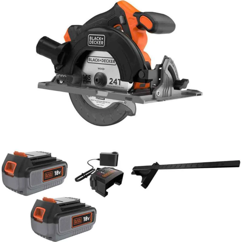 Image of Black and Decker BLCCS78 18v Cordless Brushless Circular Saw 165mm 2 x 4ah Li-ion Charger No Case BLCCS78M2