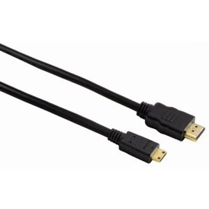 Hama High Speed HDMI cable type A plug - type C (mini) plug, Ethernet, 2 m