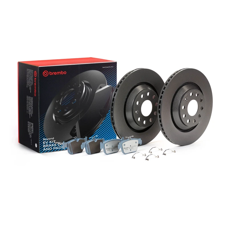 Image of BREMBO Brake discs and pads set BREMBO KT 08 078