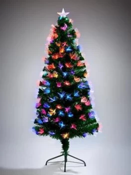 image of Festive 5ft Fibre Optic Sparkle Christmas Tree