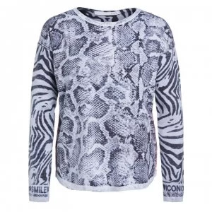 image of Oui Animal Jumper - Light Grey 0909