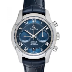 image of De Ville Co-Axial Chronograph 42mm Automatic Blue Dial Mens Watch