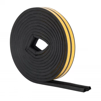 Image of Epdm P Profile Rubber Black - 10m