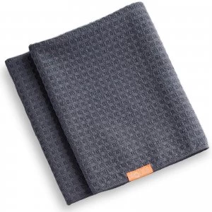 image of Aquis Hair Towel Waffle Luxe Moody Gray