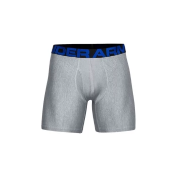 image of Under Armour Tech 6" Boxerjock 2pk - Academy/Mod Gray - L