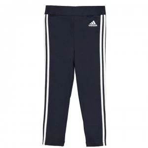 image of adidas Girls 3-Stripes Leggings Slim - Navy/White