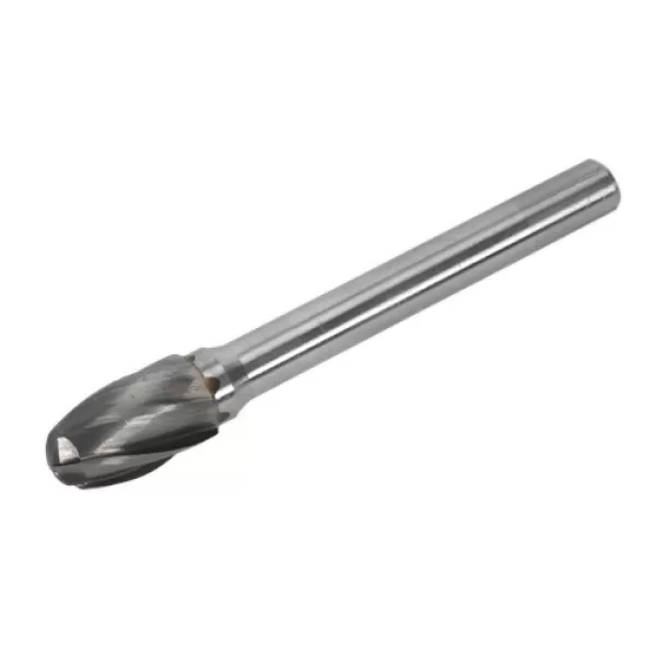 Image of Sealey SDBC4 Tungsten Carbide Rotary Burr Arc Round Nose Ripper/Coarse