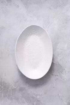Image of Panama 24cm Oval White Serving Bowl