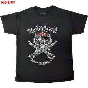 Image of Motorhead - Shiver Me Timbers Kids 11 - 12 Years T-Shirt - Black
