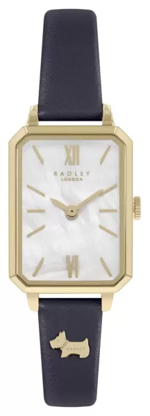 image of Radley RY21390 Saxon Road Mother of Pearl Dial Black Strap Watch