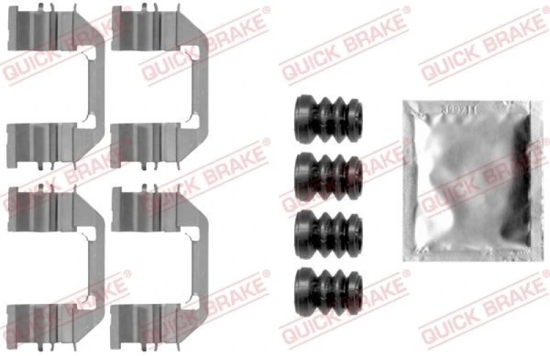 Image of QUICK BRAKE Brake pad fitting kit QUICK BRAKE 109-1888