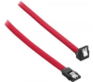 Image of CABLEMOD ModMesh 30cm Right Angle SATA 3 Cable - Red