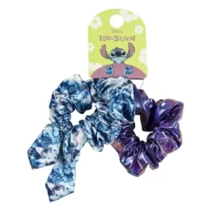 image of Disney Lilo & Stitch Blue Scrunchie & Stud Earring set VE700427L