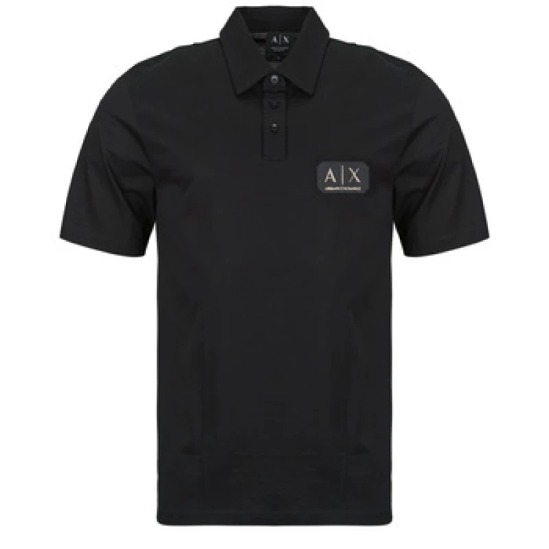 Image of Armani Exchange XM002232 mens Polo shirt in Black