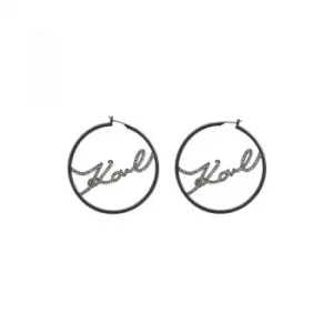 Image of Karl Lagerfeld Karl Hoop Earrings