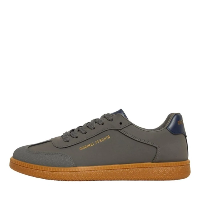 Image of Original Penguin Mens Salsa Court Trainers Grey male 6 (39)