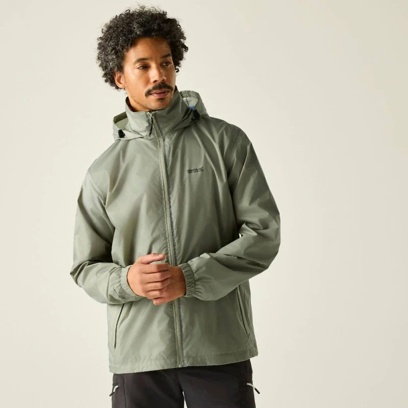 Image of Regatta Mens Lyle IV Waterproof Packaway Jacket in Light Green Size: Medium Light Green Male M