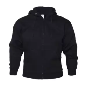 image of Absolute Apparel Mens Zip Thru Hood (S) (Navy)