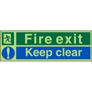 Image of Stewart Superior PSP126SAV Self Adhesive Vinyl Sign 150x450 Fire